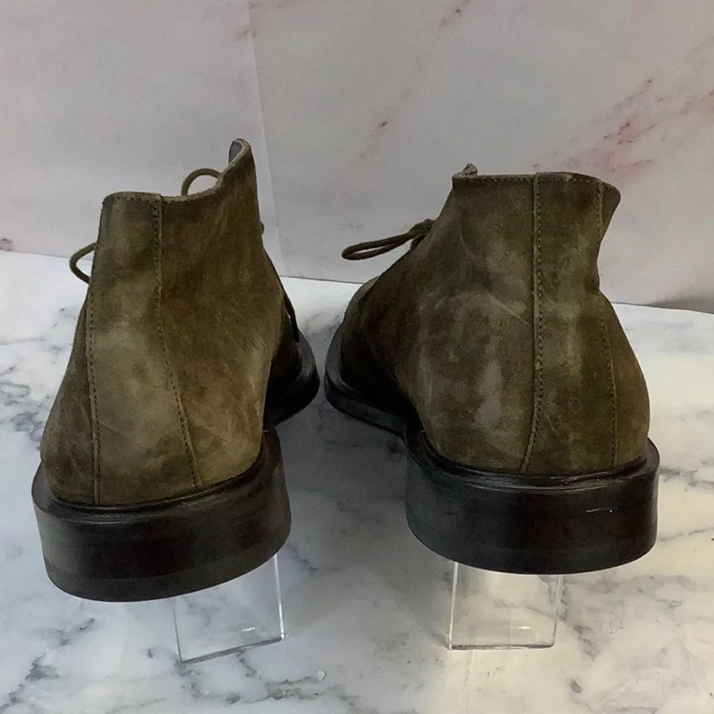 Adam Derrick Men's Olive Suede Chukka Boots Size 7.5